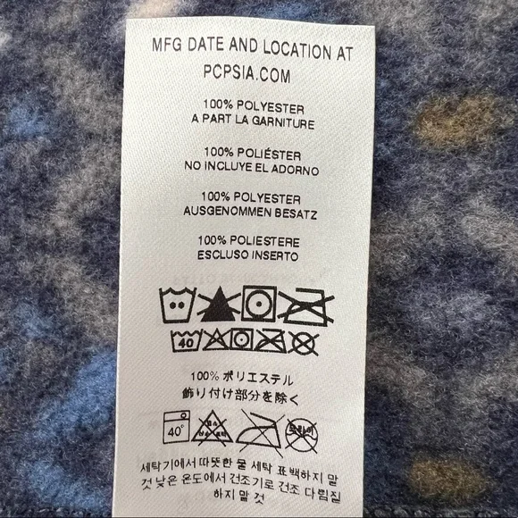 Patagonia Synchilla Snap T Fleece Pullover Tundra Cluster Navy Blue Men's Size M - Picture 13 of 14